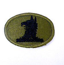 Vintage Patch US Army Delaware State National Guard Gree Black Sew On Cap Hat picture