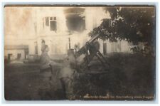 c1914-1918 WWI German Soldiers Firing Machine Gun At Planes RPPC Photo Postcard picture