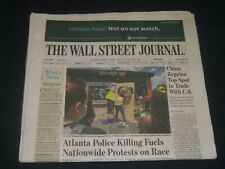 2020 JUNE 15 THE WALL STREET JOURNAL NEWSPAPER -ATLANTA POLICE KILLING FUELS picture