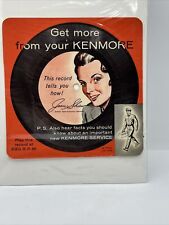 Vintage Mid Century Sears Kenmore Owner's Manual Washing Machine Record Ad picture