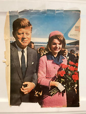 Vintage 1962 Magazine Photo JFK President Kennedy & Jackie Kennedy 10.5