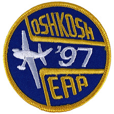 Vintage 1997 EAA Oshkosh Wisconsin Experimental Aircraft Association Patch NEW picture