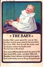 The Baby Welcome New Arrival Postcard (Postmarked 1917). picture