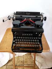 Vintage 1934 Royal Typewriter Model H Victory  W/ Beveled Glass Sides WORKS picture