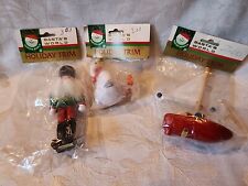 Kurt Adler Old World Christmas Ornament Lot Wood In Package NOS Rare picture
