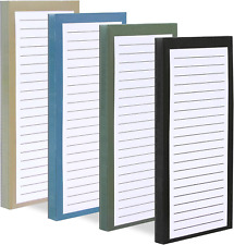 4 Pack Magnetic Notepads for Refrigerator，200 Sheets Grocery List Large Magnet P picture