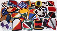 Mixed Lot of 50 Army Insignia Beret Multicolor Flash & Oval ABN Military Patches picture