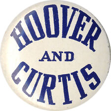1928 Herbert HOOVER and Charles CURTIS Logo Button (1665) picture