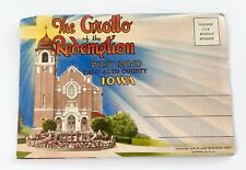 Grotto Of The Redemption Iowa Postcard Fold Out Booklet Souvenir Vintage picture