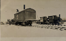 RPPC Railroad Train Yard Men Working Vintage Real Photo Postcard Railway picture