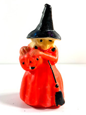 vtg Gurley Halloween Witch Candle 7.5