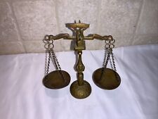 Vintage Small Brass Scale 6” Tall picture