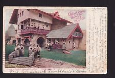 1904 Tyrolean Alps building St.Louis World's Fair exposition  postcard picture