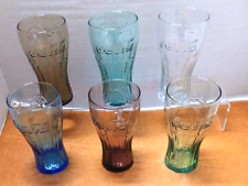 SET OF SIX (6) McDONALD'S COCA COLA COKE GLASSES - ALL DIFFERENT picture