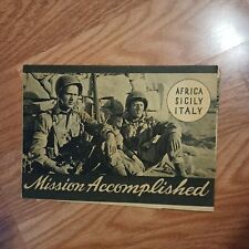 Mission Accomplished Africa Italy Vintage WWII Military Soldiers Photo Book picture