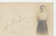 Real Photo postcard - 1906 - Single Woman picture