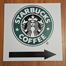 Starbucks Official Store 2' X 2' Feet Corrugated Vinyl Sign Way Point 24 Inch picture