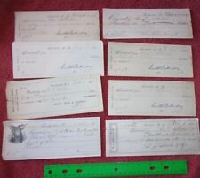 1892-1913 Antique Check Receipts Smith Perkins Co Rochester NY Vintage Ephemera  picture