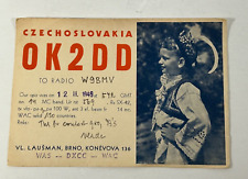 QSL Card Czechoslovakia 1949 HAM RADIO Postcard  Unposted picture