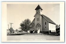 c1940's Catholic Church Highmore South Dakota SD RPPC Photo Vintage Postcard picture