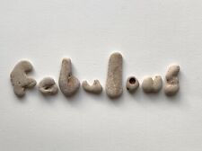 Natural Letter Shaped FABULOUS Rocks Beach Stones Word art/craft mixed media USA picture