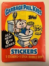 3 Wax Packs Garbage Pail Kids Cards Series 6 Topps 1986 New Sealed picture