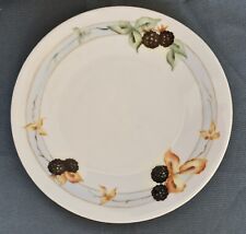 Antique Plate Silesia Berries Signed Collectible Porcelain picture