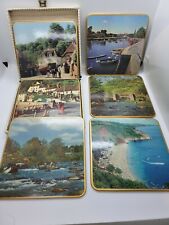 Vintage WIN EL WARE Oversized Collectable Antique England Made Barware Coasters picture