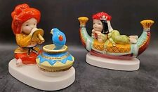 Disney It's A Small World Egyptian Cleopatra & Indian Snake Charmer Vintage picture