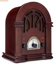 Classic FM Radio Bluetooth Tuner Wooden Vintage Collector Handmade Speaker table picture