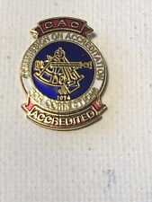 RARE 1974 CAC Commision On Accreditation For Corrections ACCREDITATED Lapel Pin picture