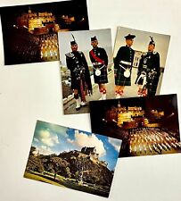 1960s Scotland Military Tattoo Queen's Highlanders Vintage RPPC 6 Postcards Lot picture