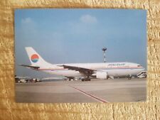 HOLIDAY AIR A300B4-2C AT DUSSELDORF.VTG AIRCRAFT POSTCARD**P26 picture