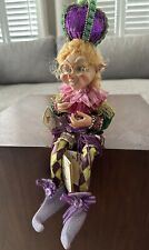 ￼￼MARK ROBERTS LIMITED EDITION MARDI GEAS KING ELFIN SMALL 12.25” # 68 Of 400 picture