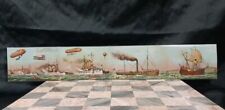 Antique 1909 Hudson-Fulton Memorial Celebration Fold Out Postcard US Navy Ships picture