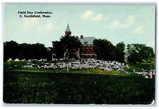 c1940s Field Day Conference E. Northfield Massachusetts MA Posted Trees Postcard picture