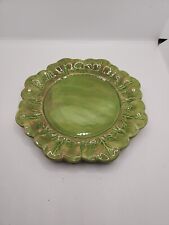 Vintage Ceramic Holland Mold Green Retro Lettuce Cabbage Plate 8 1/2