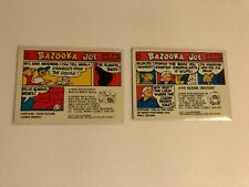 Lot of 2 1976 Topps Chewing Gum, Inc Bazooka Joe Trading cards #468 and #470 picture