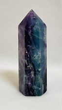 Purple, Green & Blue Fluorite Crystal Tower picture