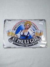 St. Pauli Girl Vintage Style Tin Metal Bar Sign Poster 8