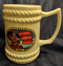 Captain Morgan Mug Cup Cocoa Tea Coffee Beer Stein VTG 1996 Seafaring Adventures picture