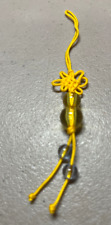 Miniature Yellow Chinese Handmade Good Luck Knot Hanging - About 4 inches picture