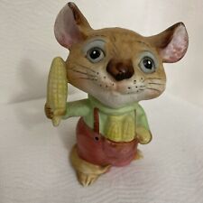 Vintage Homco Harvest Mice Corn Mouse Figurine 5601 Ceramic 4” Tall picture