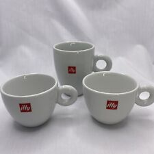 (2) ILLY ~ 6oz Cappuccino Cups & 1 8oz Coffee Cup~IPA~ SPAL Porcelain ~ Portugal picture