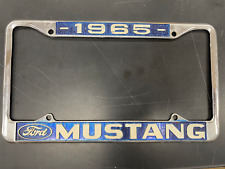 1965 FORD MUSTANG METAL VANITY LICENSE PLATE FRAME picture