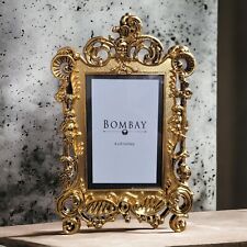 Bombay Victorian Revival Ornate Brass Picture Frame 4