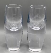 Create & Barrel Krosno Crystal Clear Weighted 2 oz Cordials/Shot Glasses Poland picture