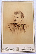 Cabinet Card Photo ID'd Laura Haudishell Present Hettie Young 1893 Harrisburg PA picture