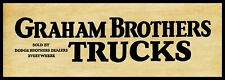 Graham Brothers Trucks NEW Metal Sign, 12
