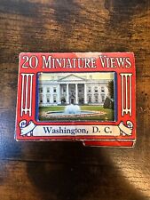 Vintage 20 Miniature Views Washington DC iconic landmarks attractions souvenir picture